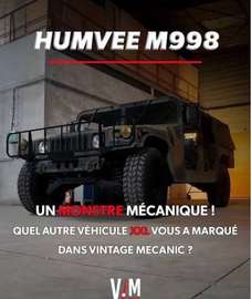 Super humvee 1986 carte grise française en règle