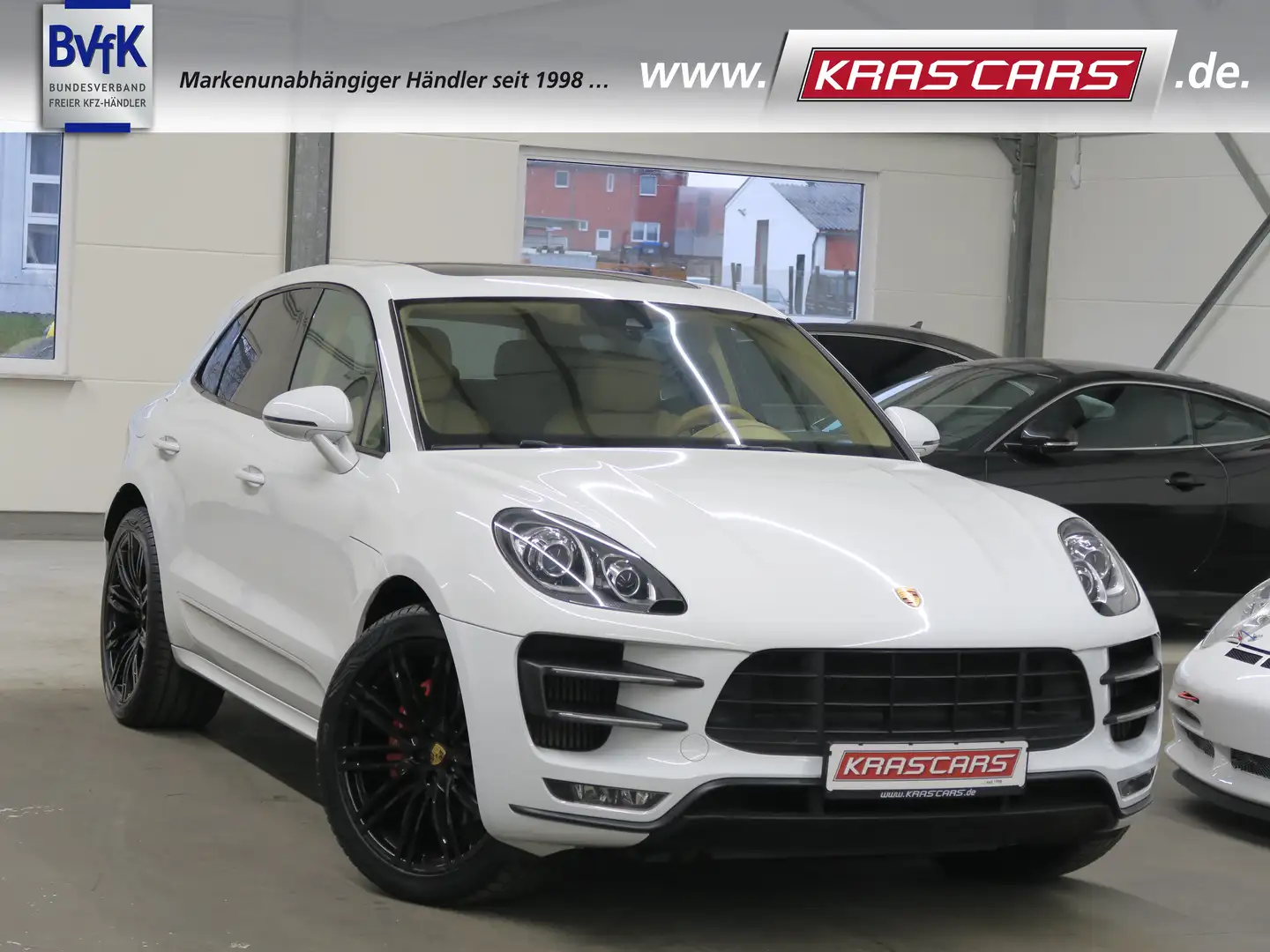 Porsche Macan Turbo Pano*18-Wege*Luftfahrwerk*PDLS*21-Alu*DAB Weiß - 1