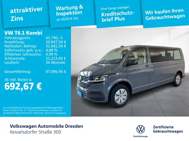 Volkswagen T6.1 Kombi 2.0 TDI DSG Navi Sitzhzg. Kamera
