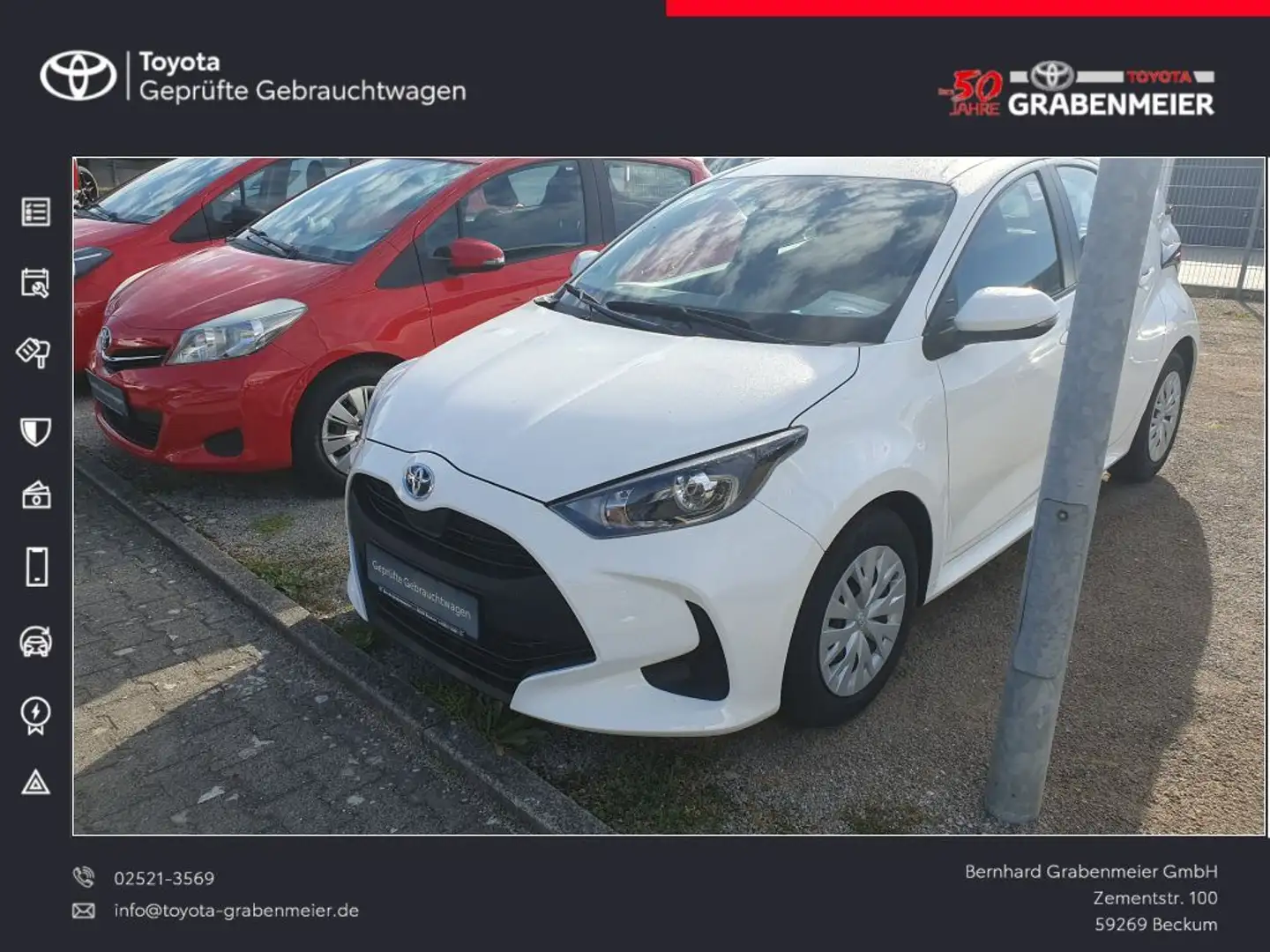 Toyota Yaris Hybrid 1.5 VVT-i Comfort Weiß - 1