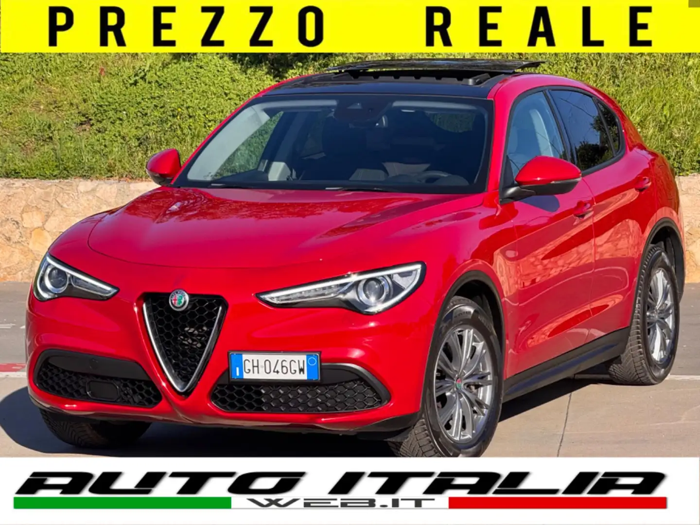 Alfa Romeo Stelvio 190 CV Q4 TETTO APRIB+RADAR+2PDC+ADAS Rood - 1