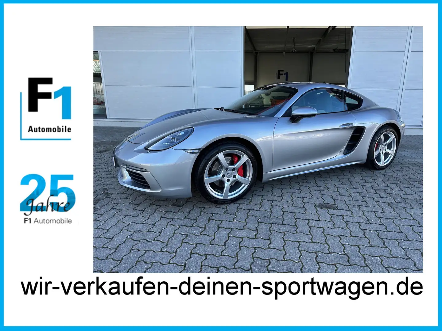 Porsche Cayman S 1. Hd. PDLS Leder Bose uvm top Zustand Zilver - 1