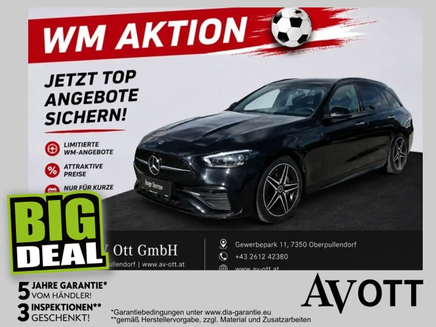 Mercedes-Benz C 180 T AMG WM AKTION Schwarz - 1