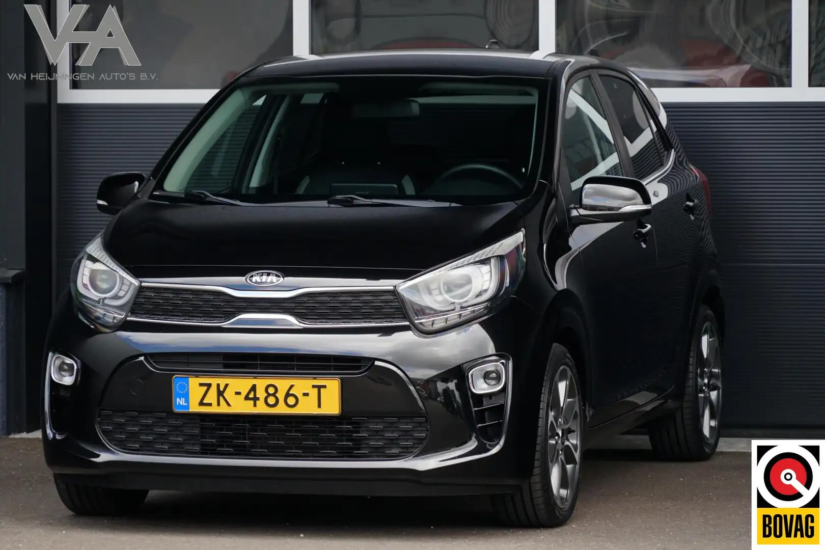 Kia Picanto 1.0 CVVT Design Edition, CarPlay, leder, camera Zwart - 1