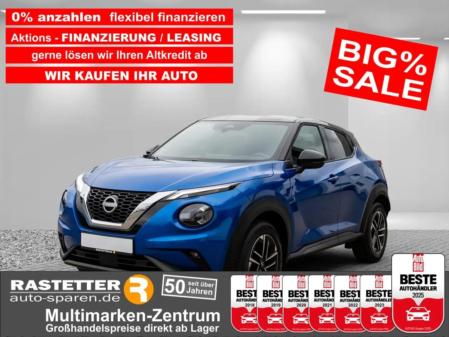 Nissan Juke DIG-T DCT n-connecta Zweifarb+Winter+Navi+virtCP+K Blu/Azzurro - 1