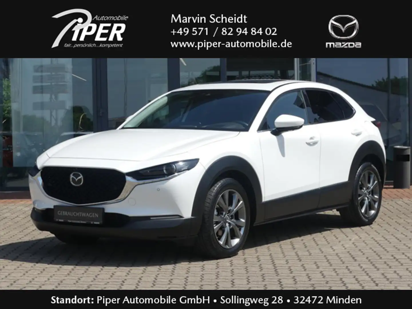 Mazda CX-30 SKY-X 2.0 M BOS DES-P ACT-P LED-S GSD AHK Weiß - 1
