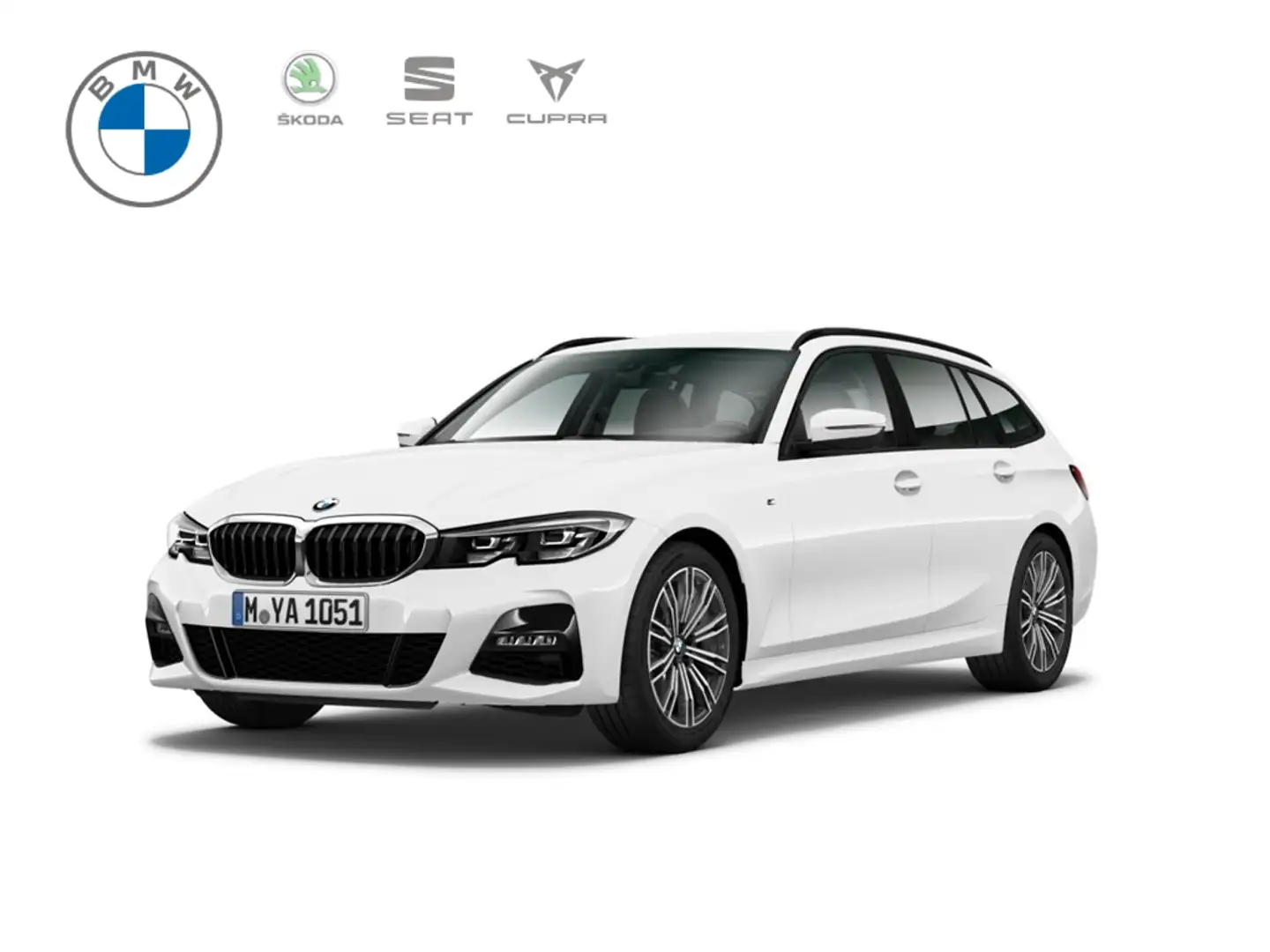 BMW 320 i Touring M Sport EU6d-T Sportpaket Digitales Cock Weiß - 1