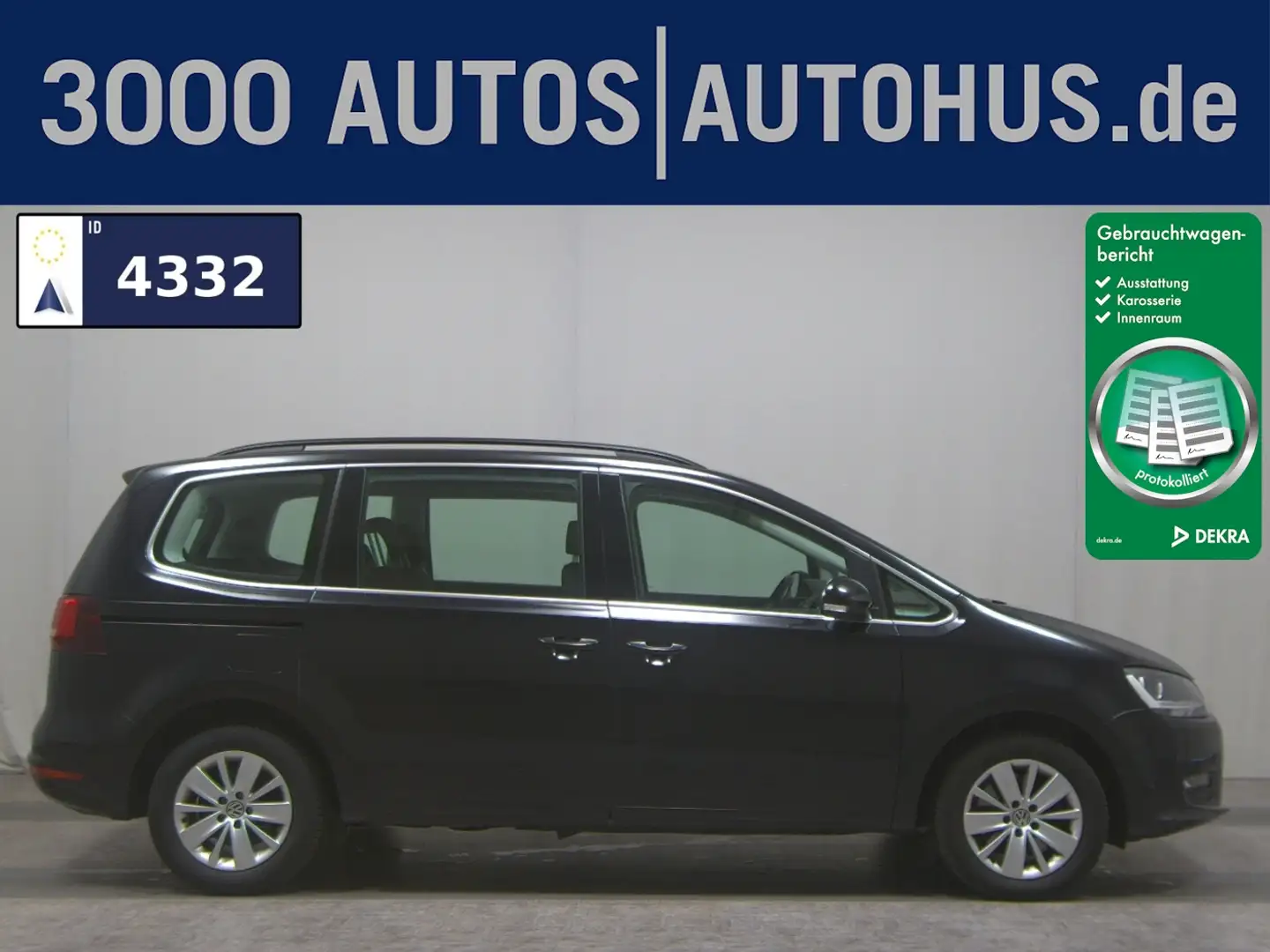 Volkswagen Sharan 1.4 TSI Comf. 7-Sitzer Navi Shz PDC Schwarz - 1
