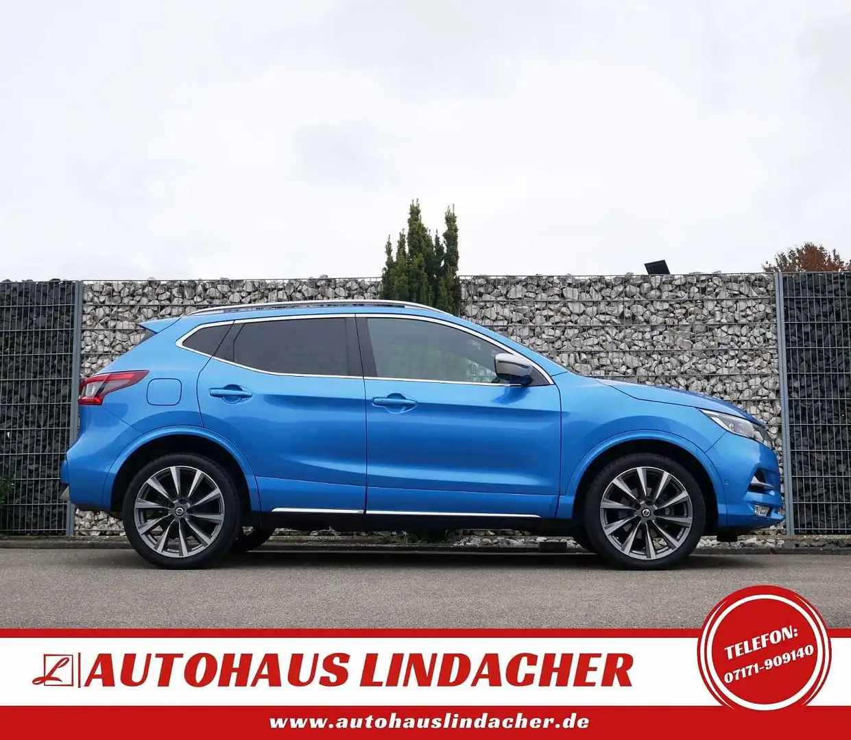 Nissan Qashqai 1.3 DIG-T DCT Tekna+ I Vollleder Bleu - 2