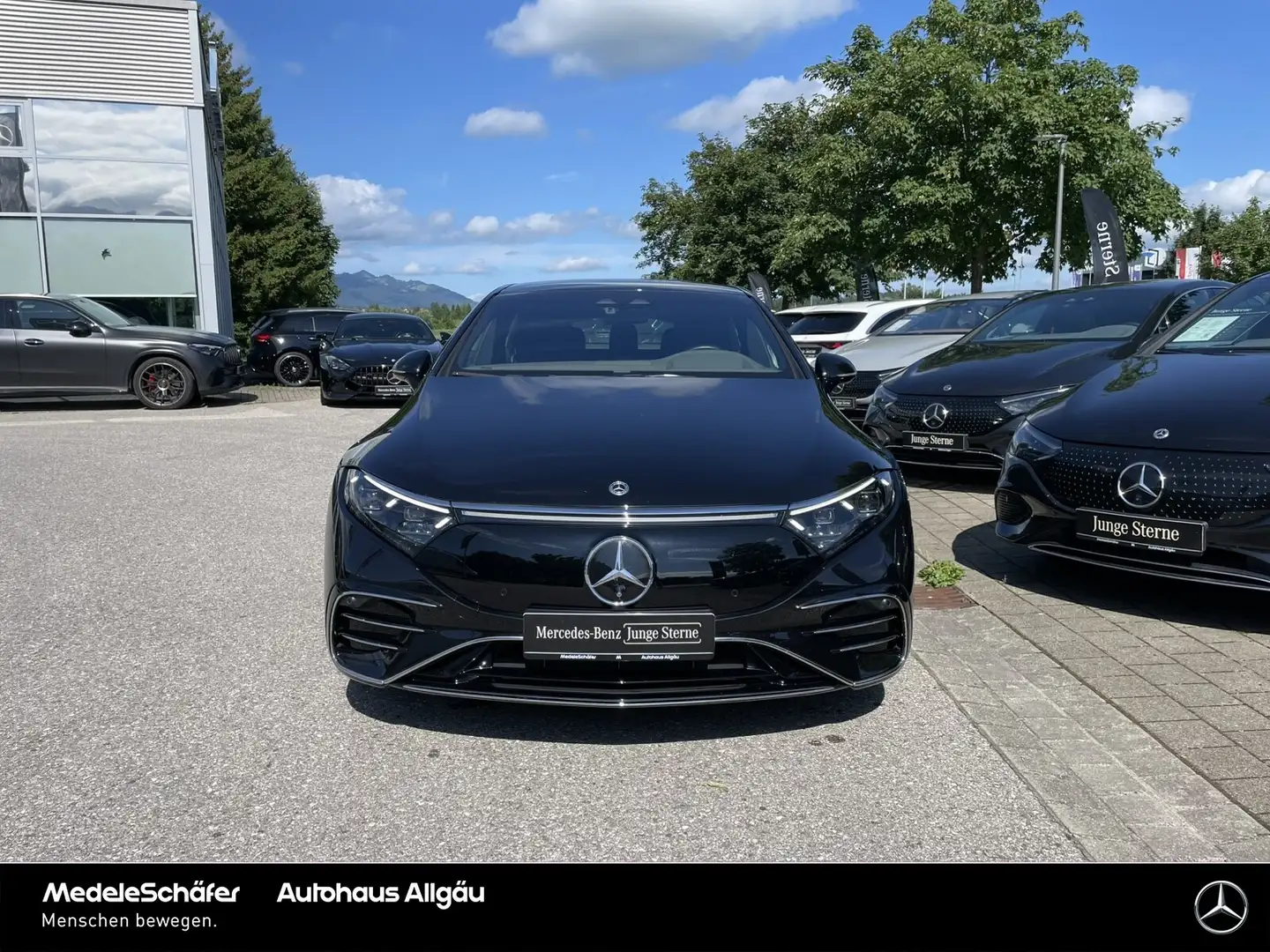 Mercedes-Benz EQS EQS 500 4M AMG 4xMASSAGE HA-Le. Hyper 22kW NP169 Schwarz - 2