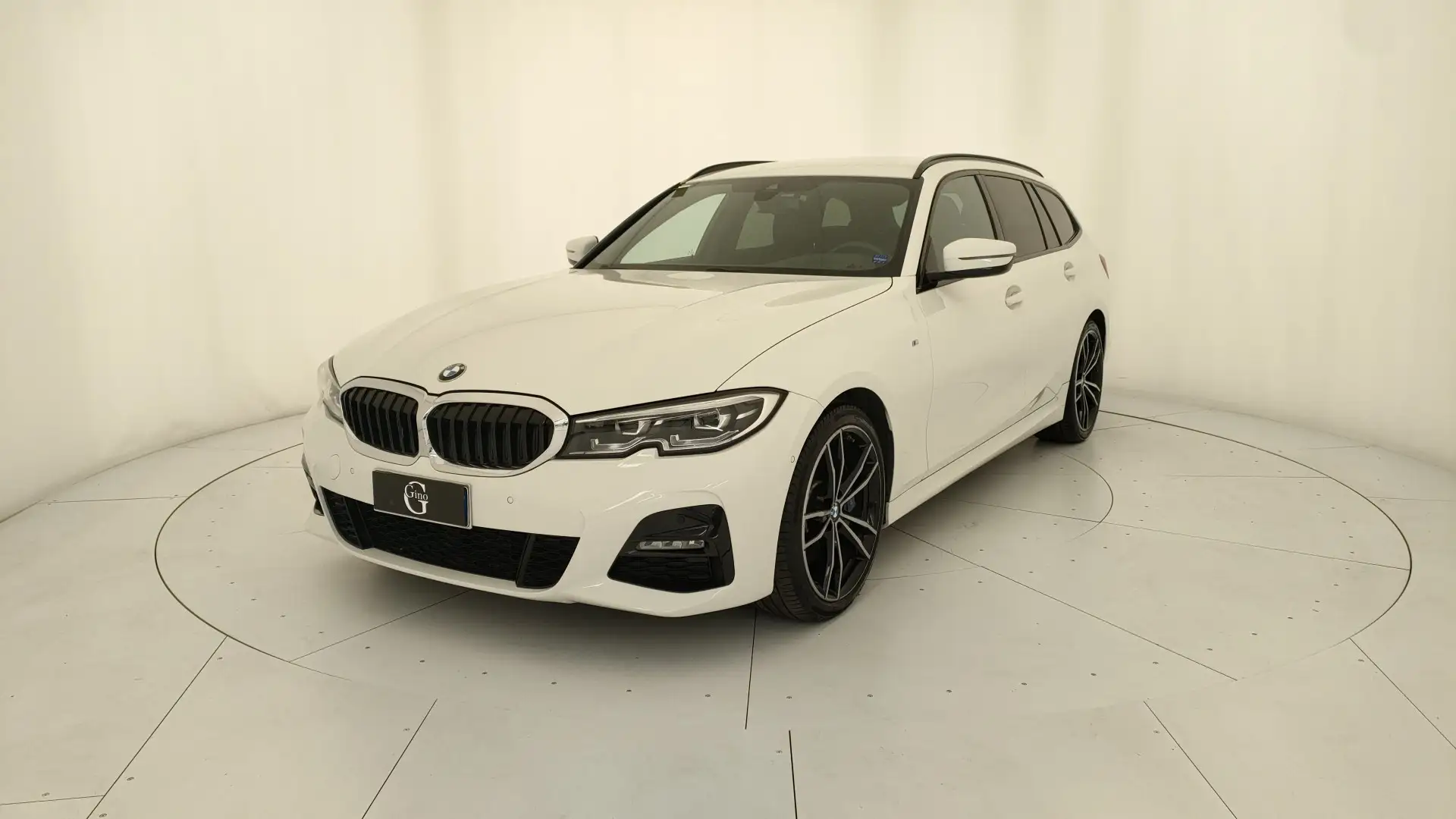 BMW 320 d Touring mhev 48V Msport auto Bianco - 1