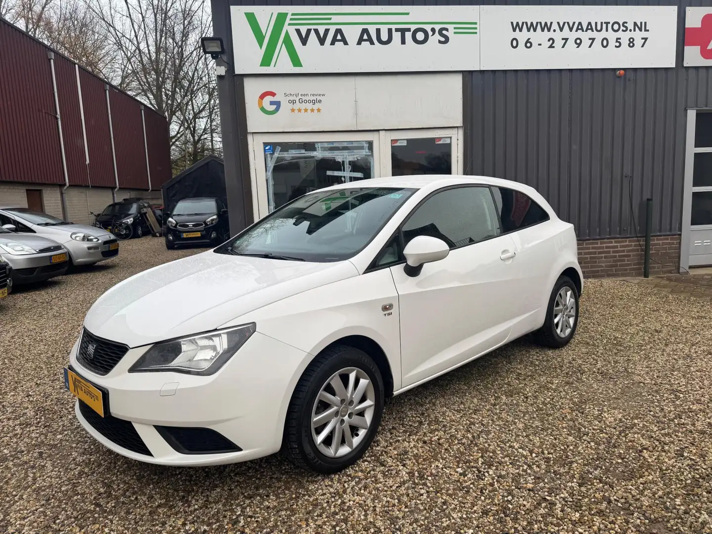 SEAT Ibiza SC 1.2 TSI clima,stoelverwarming, navi, APK 30-06- Weiß - 1
