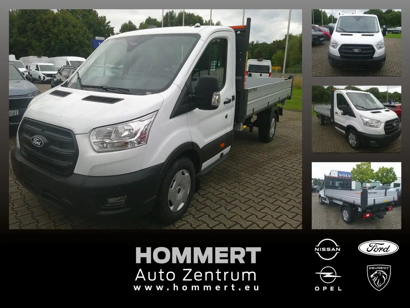 Ford Transit Dreiseitenkipper EK 350 L3 Trend *Klima* Wit - 1
