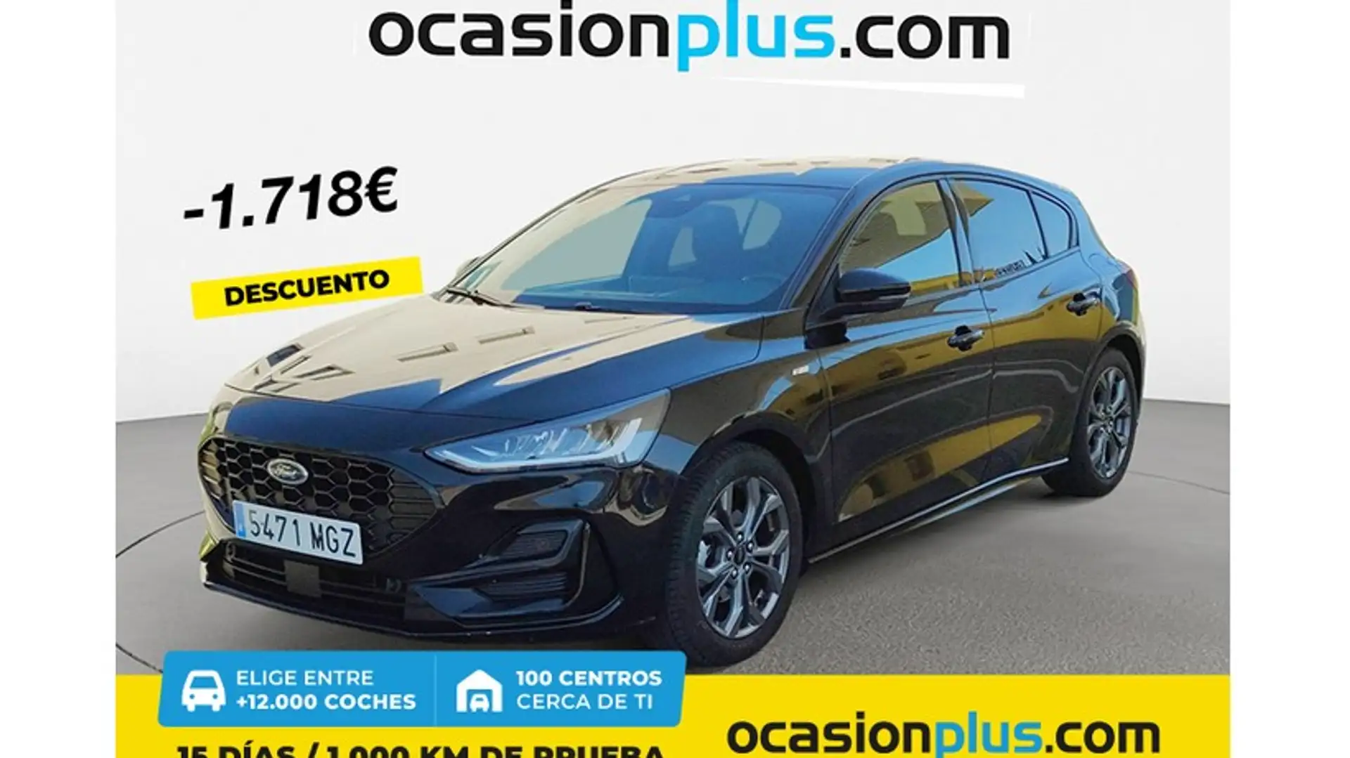 Ford Focus 1.0 Ecoboost MHEV ST-Line 155 Zwart - 1