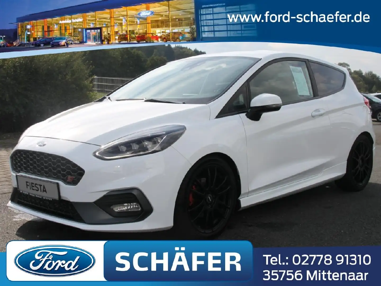 Ford Fiesta ST+NAVI+LED+KLIMA+SYNC+DAB+SHZ+LMF Blanc - 1