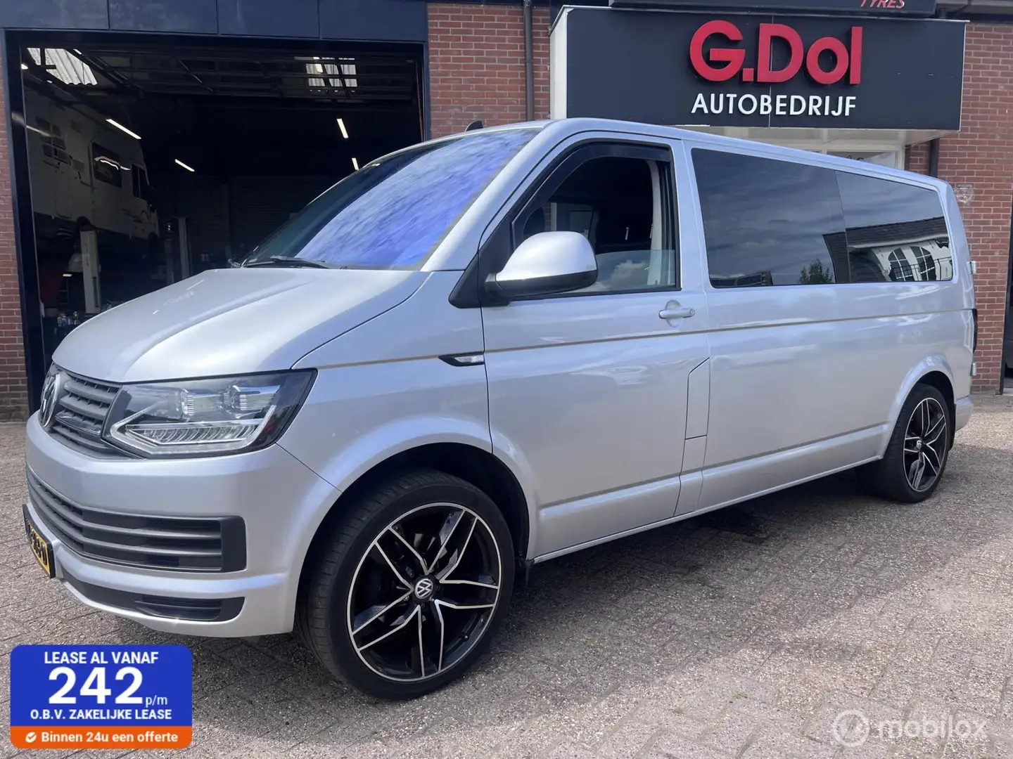 Volkswagen T6 Transporter 2.0 TDI L2H1 DC Leder int Marge !! - 1