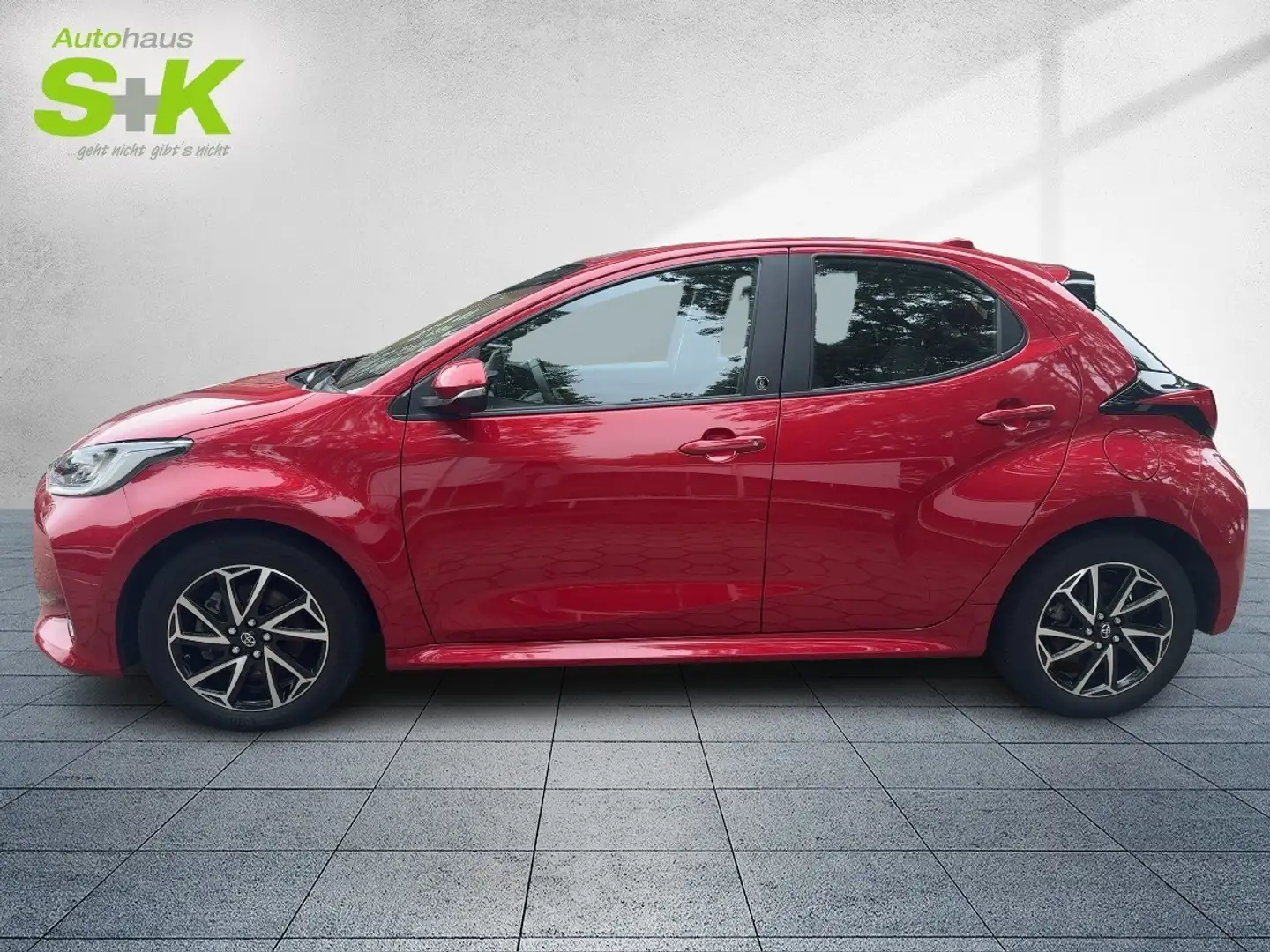 Toyota Yaris Hybrid 1,5 Syst. 85kW 116 PS+R-Kamera+SHZ+ Rood - 2