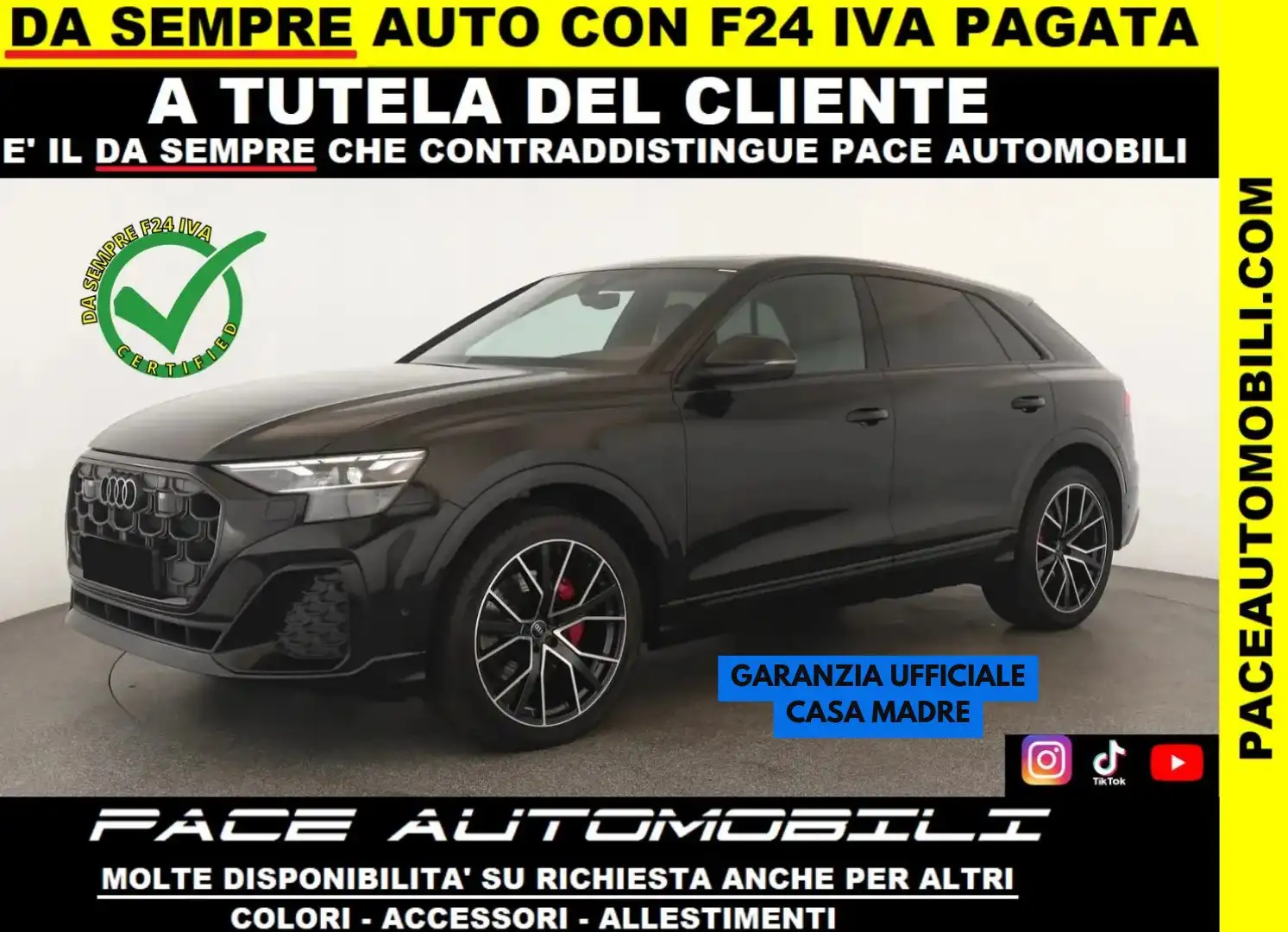 Audi Q8 50D TETTO OLED SLINE S-LINE COMPETITION 22"BLACK Nero - 1