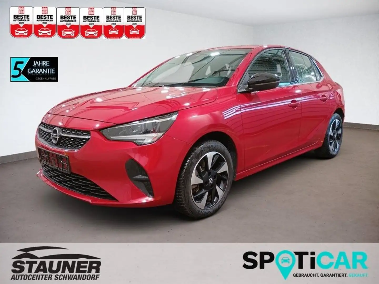 Opel Corsa -e Elegance Elektro 136PS AT *7,4kW OBC*SHZ Rot - 1