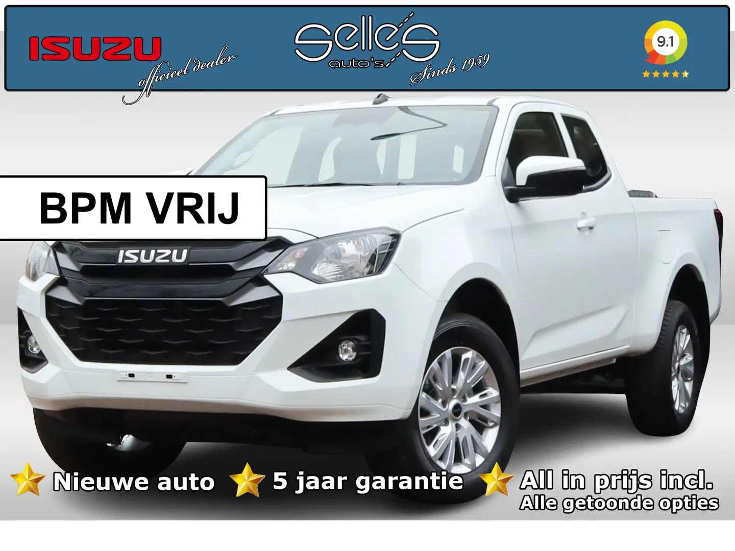 Isuzu D-Max 4WD Extended Cab LS | BPM VRIJ | Nieuw | Automaat Blanc - 1