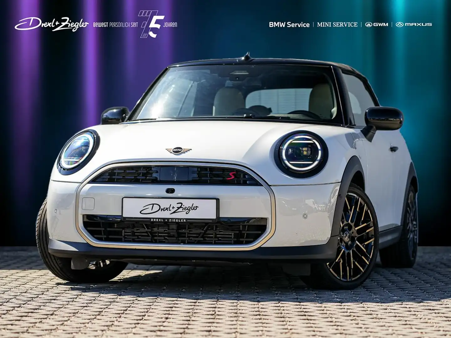 MINI Cooper S Cabrio Favoured Paket XL ACC NaviAR H&K Weiß - 1