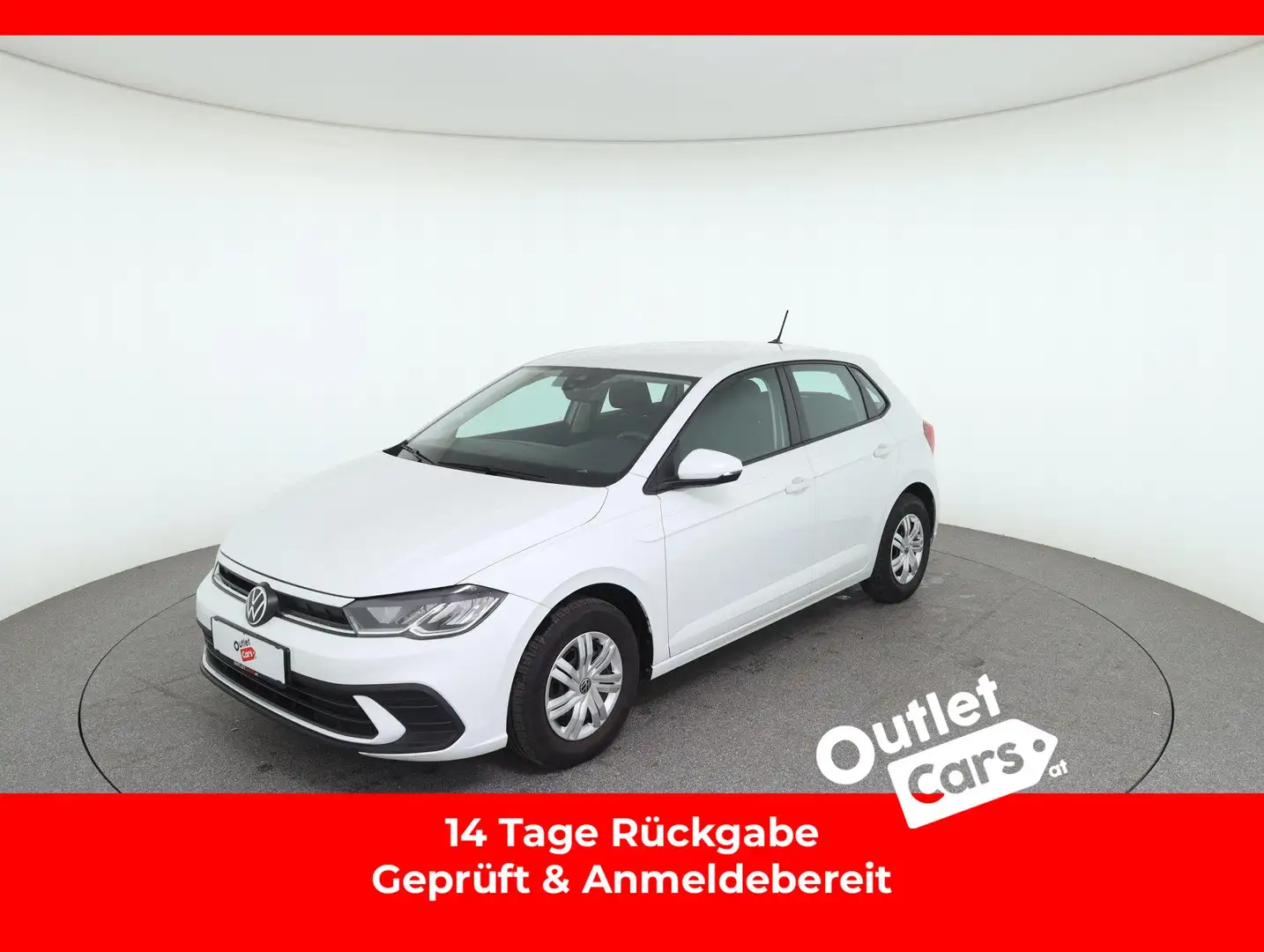 Volkswagen Polo VI 1.0 TSI ASSIST+LED+Virtual+Facelift+SpurH Weiß - 1
