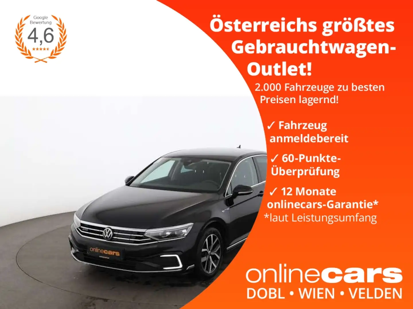 Volkswagen Passat 1.4 TSI GTE Aut MATRIX AHK RADAR NAVI PDC Schwarz - 1