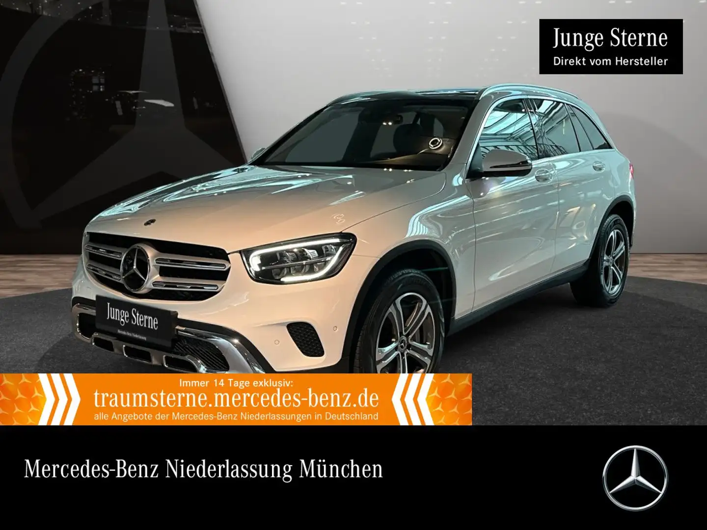 Mercedes-Benz GLC 300 de 4M PANO+AHK+LED+FAHRASS+KAMERA+KEYLESS Weiß - 1