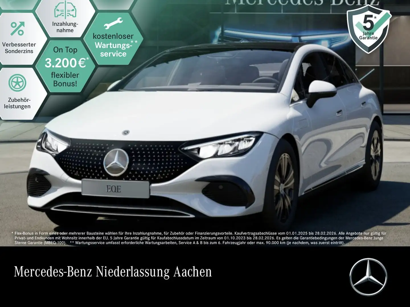 Mercedes-Benz EQE 350 Avantgarde WideScreen Pano Burmester LED Weiß - 1