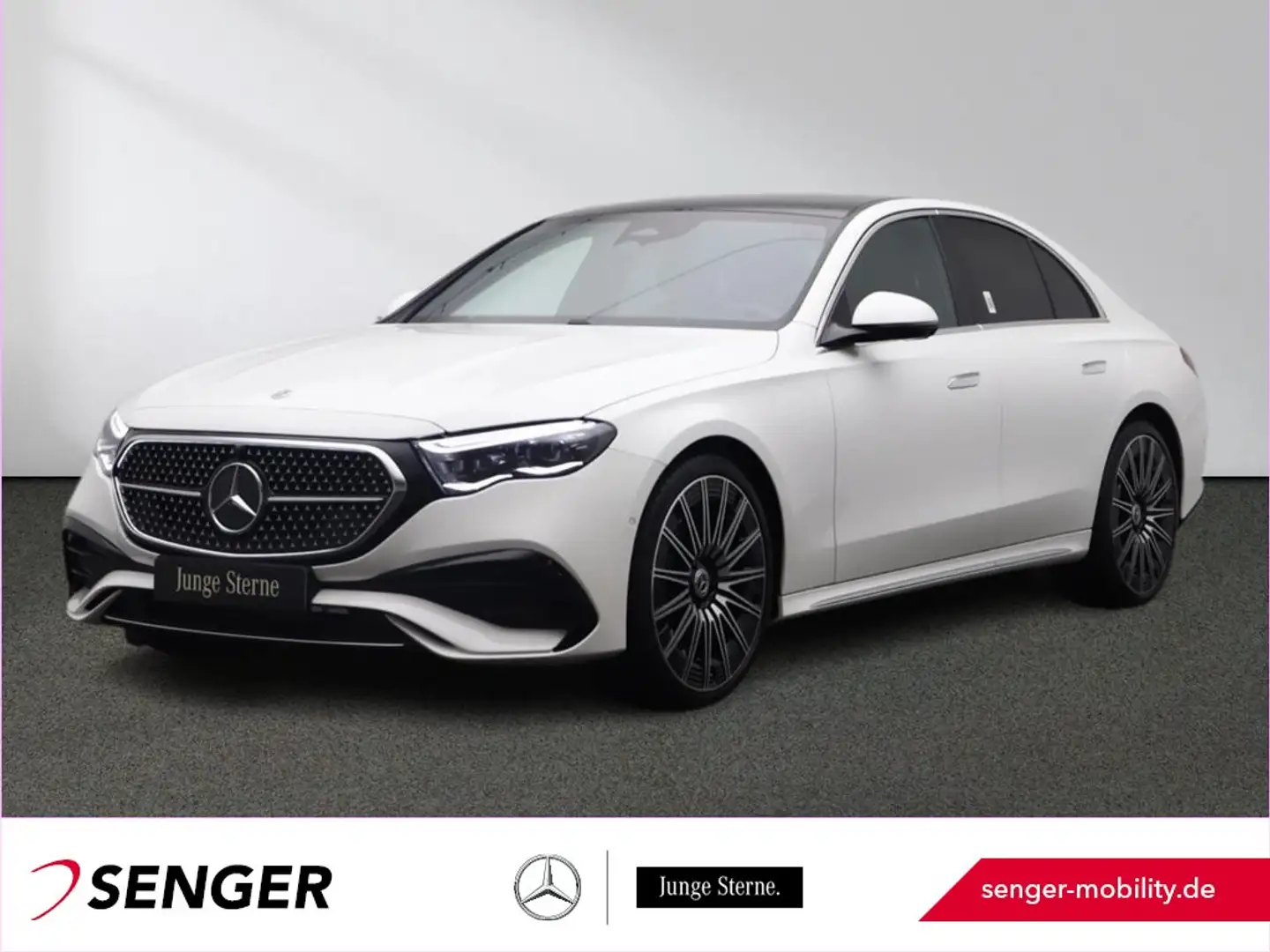 Mercedes-Benz E 220 d AMG DigitalLight Pano Burmester 360°-K. Blanco - 1