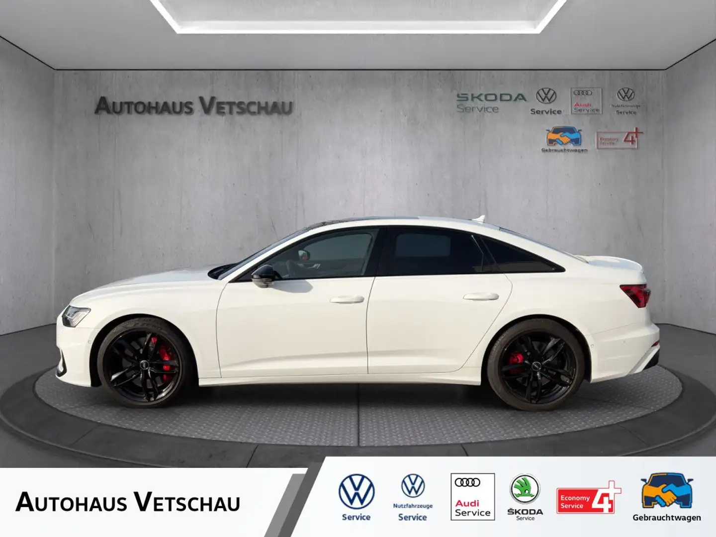 Audi S6 3.0 TDI qu HuD/STHZ/B+O/PANO/HDmatrix Navi LED Blanc - 1