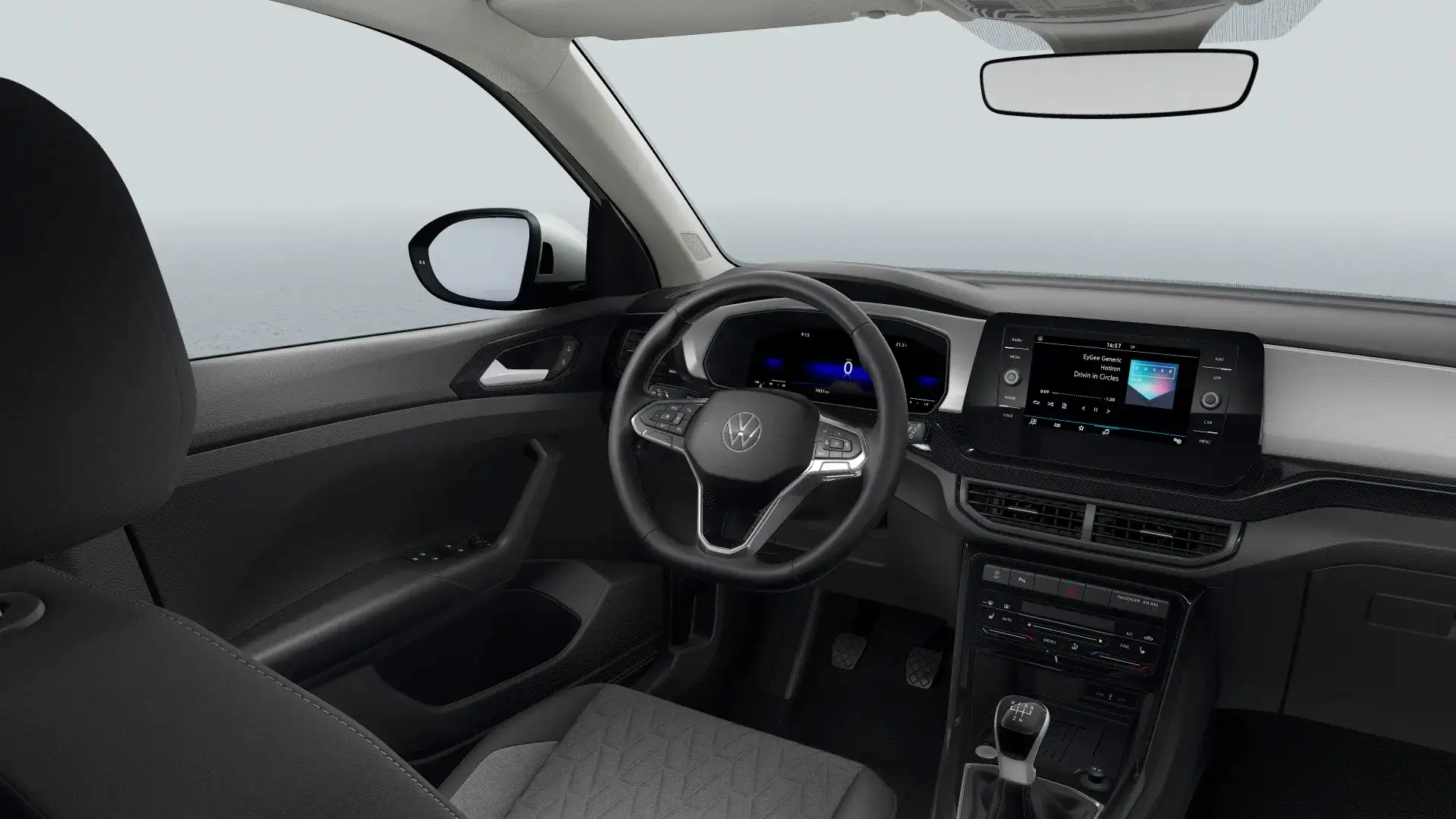 Volkswagen T-Cross 1.0 TSI 95 5MT Life Edition Parkeersensoren voor e Grigio - 2