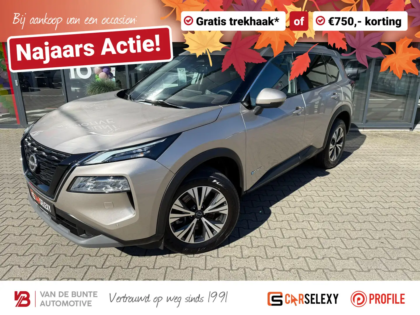 Nissan X-Trail 1.5 e-Power N-Connecta *360 Camera & Adap. Cruise* Grijs - 1