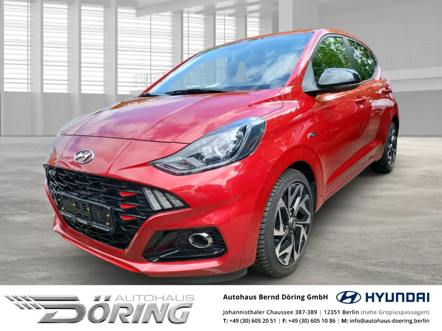 Hyundai i10 N Line 1.0 Turbo 100PS Navi Allwetterreifen Rouge - 1