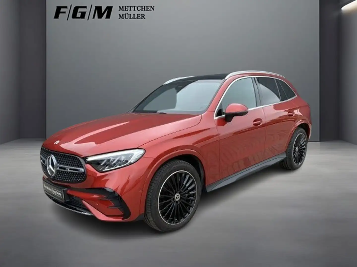 Mercedes-Benz GLC 220 d 4Matic AMG Line +Wide+MBUX+Pano+LED Червоний - 1