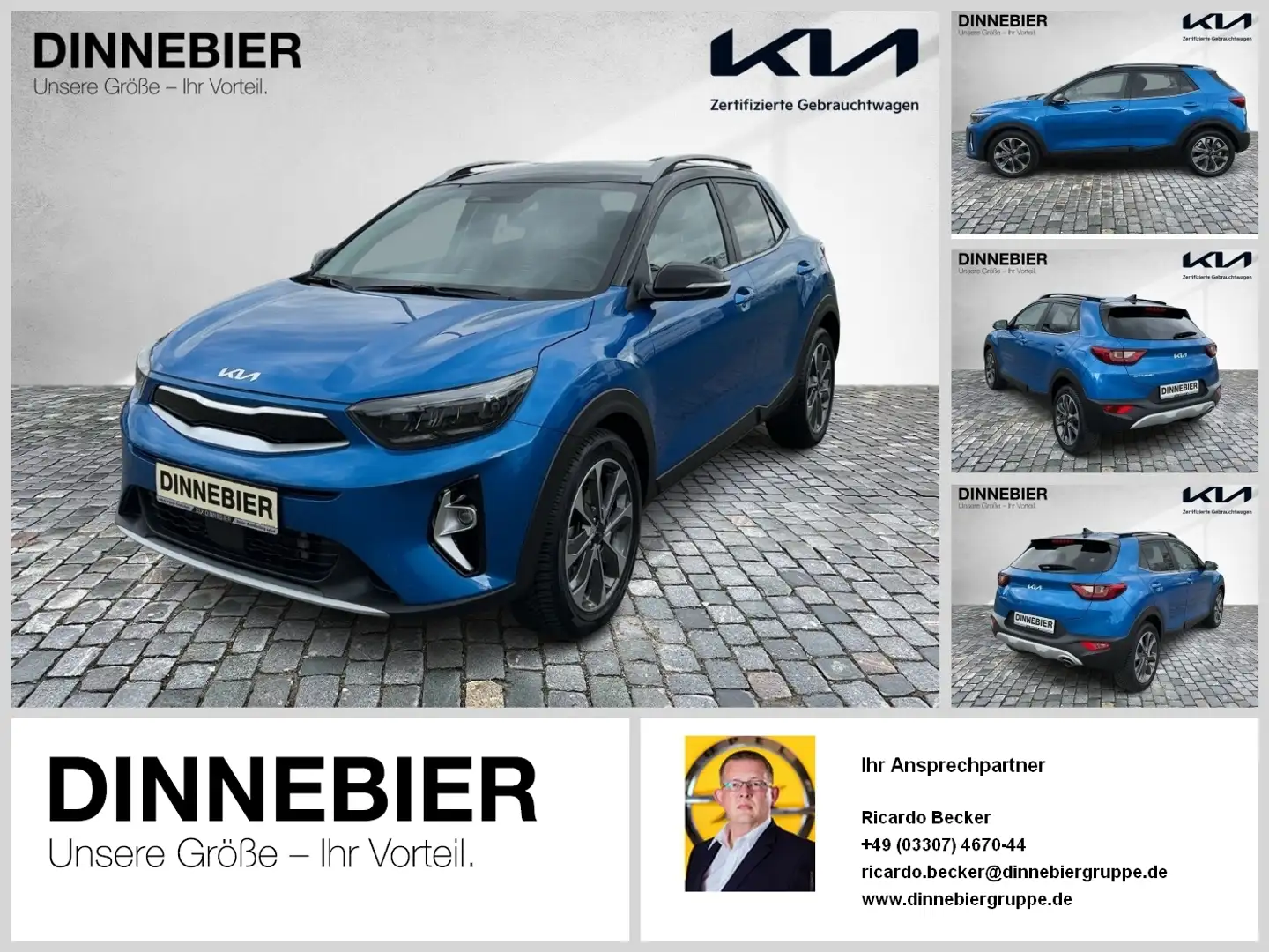 Kia Stonic Spirit Automatik+LED+Navi+Kamera+SHZ Niebieski - 1