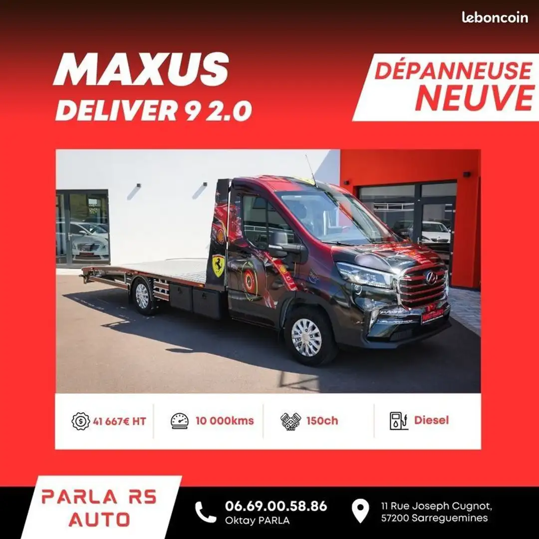 Maxus eDeliver 9 Deliver9 Deliver 2.0 150ch propulsion 2025 – Porte - 1