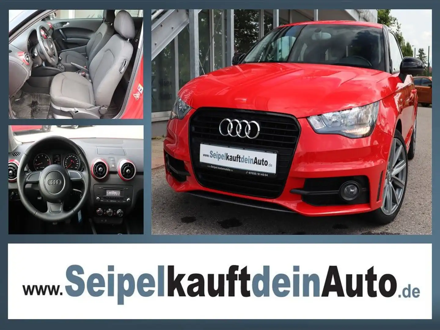 Audi A1 attraction 1.2 TFSI S-Line*1.Hand*KLIMA* Rot - 1