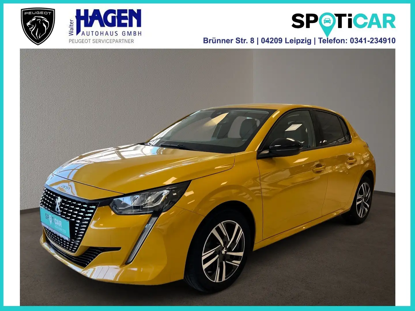Peugeot 208 Allure 1.2 100 PureTech PDC/RFK/SHZ/LED/DAB Gelb - 1
