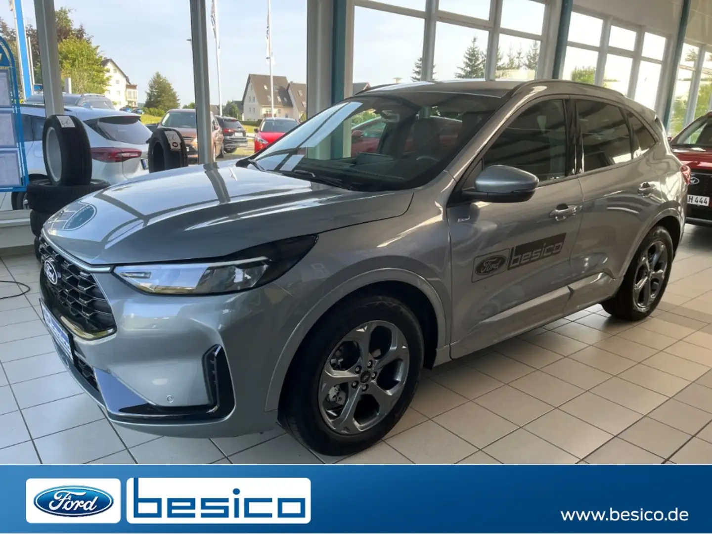 Ford Kuga ST-Line FHEV+DAB+LED+NAV+KeyFr.+SHZ+LMF+PDC Silber - 1