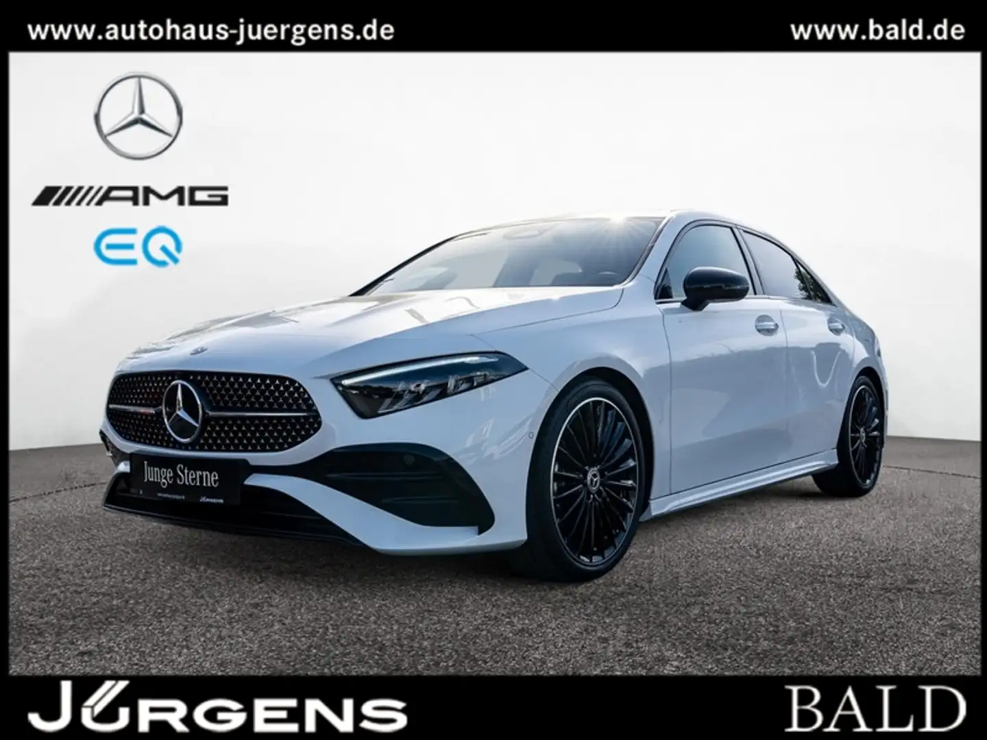 Mercedes-Benz A 220 4M Limo AMG-Sport/Pano/Burm/Night/Cam/19' White - 1