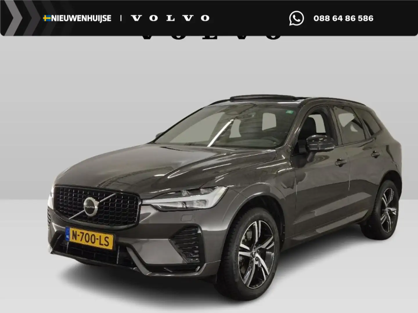 Volvo XC60 2.0 T6 Plug-in hybrid AWD R-Design | Adaptieve Cru Gris - 1