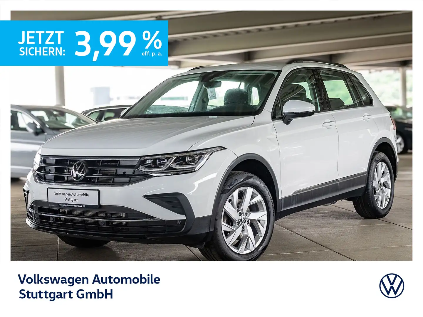 Volkswagen Tiguan Life 2.0 TDI DSG 4M Navi LED AHK ACC PDC Weiß - 1