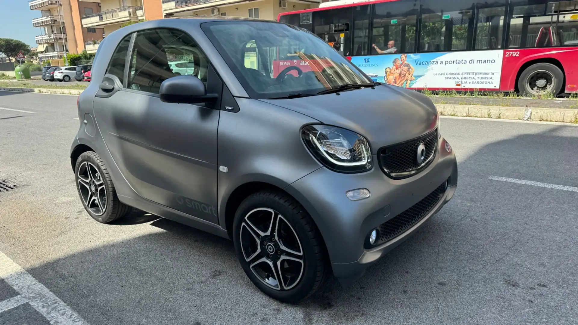 smart forTwo 90 0.9 Turbo twinamic Prime LED NAVI KAMERA PDC PA Grigio - 2