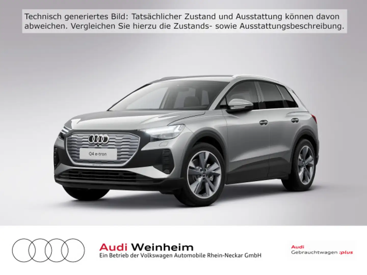 Audi Q4 e-tron 40 S-Line Matrix-LED AHK Kamera Navi u Grau - 2