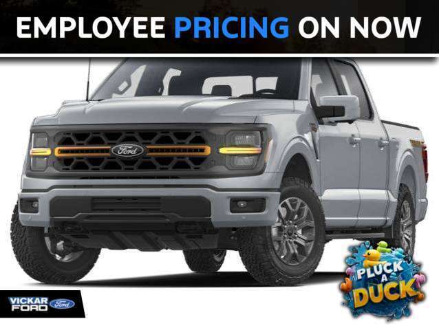 Silver 2024 Ford F-150 Pickup Truck Four-Wheel Drive Automatic