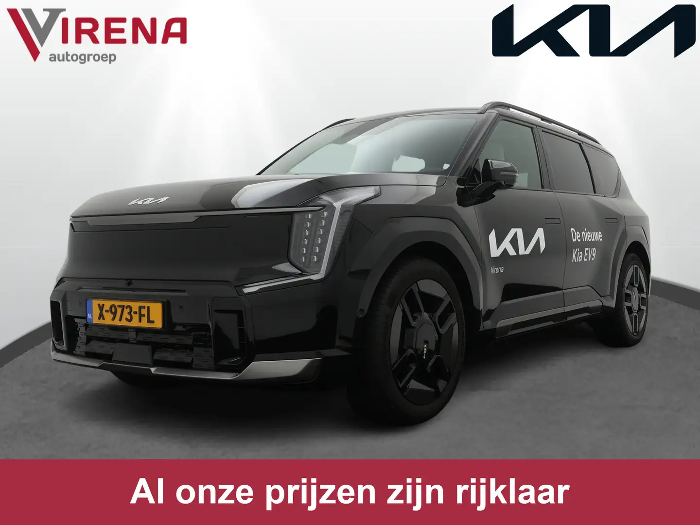 Kia EV9 Launch Edition GT-Line AWD 100 kWh - Direct leverb Zwart - 1