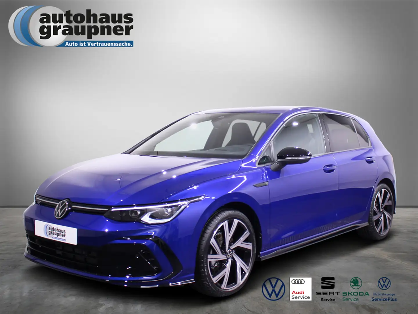 Volkswagen Golf VIII R-Line 1.5 eTSI DSG HUD NAVI LED Blauw - 1