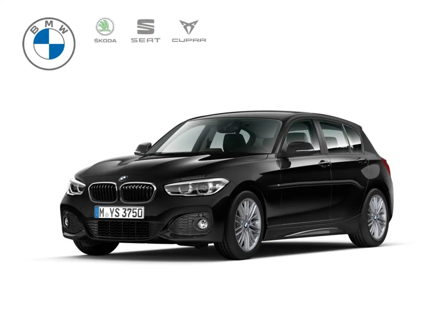 BMW 118 i 5-Türer M Sport Navi Leder LED Mehrzonenklima Fa Schwarz - 1