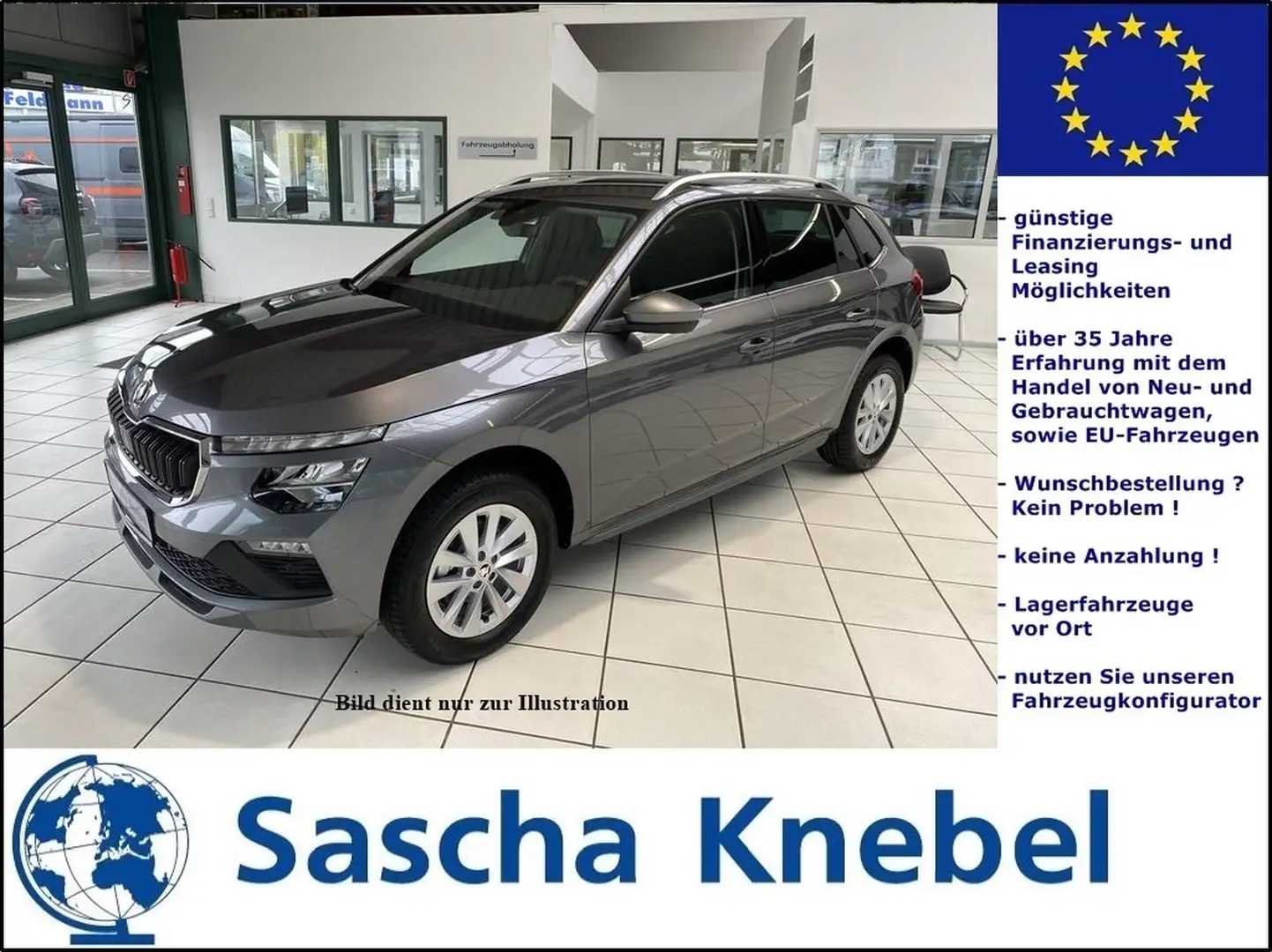 Skoda Kamiq 1.5 TSI 7 DSG Drive 130 Plus 5 J Garantie MJ 26 Blauw - 1